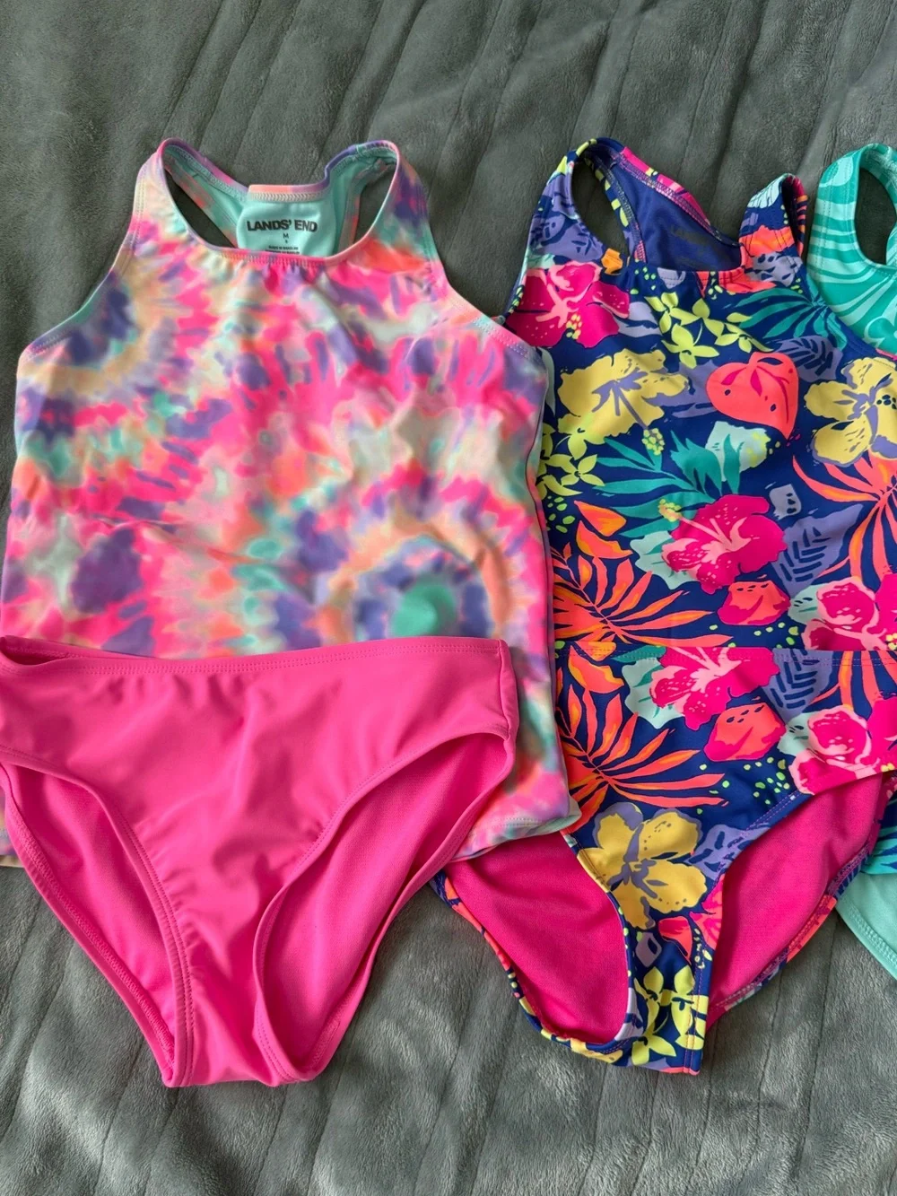 Lands' End Girls' Tankini and Bottom Sets